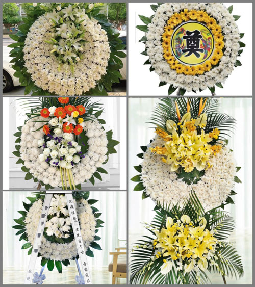 福建福州长乐市梅花镇梅北村花圈速递